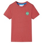 vidaXL Otroška majica s kratkimi rokavi rdeča 116