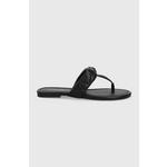 Usnjene japonke Kurt Geiger London črna 8651400109.BLACK