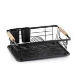 Kela Odcejalnik za posodo Rica metal black 35,0x28,0x13,0cm