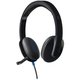 Logitech H540 slušalke, USB/brezžične, modra/črna, 115dB/mW/40dB/mW, mikrofon