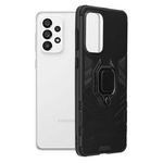 Infostyle Silikonski ovitek "ring" za Samsung Galaxy A73 - Črna