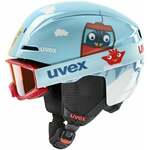 UVEX Viti Set Junior Light Blue Birdy 46-50 cm Smučarska čelada