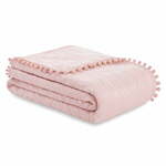 Nežno rožnato posteljno pregrinjalo AmeliaHome Meadore,&nbsp;220&nbsp;x 240&nbsp;cm