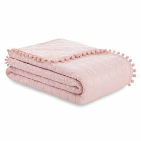 Nežno rožnato posteljno pregrinjalo AmeliaHome Meadore