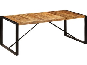 VIDAXL Jedilna miza 200x100x75 cm trden mangov les