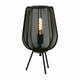 Črna namizna svetilka (višina 45 cm) Plumeria - Light &amp; Living