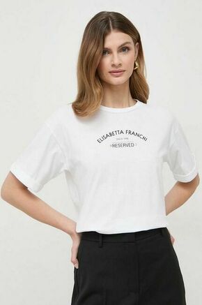 Bombažna kratka majica Elisabetta Franchi ženski