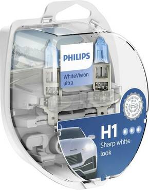 Philips 12V H1 55W P14.5s+W5W White Vision ultra Box