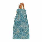 Modra vreča za kruh iz lanene mešanice Tierra Bella Wild Flowers, 23 x 42 cm