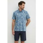 Bombažna srajca Barbour Shirt Dept - Summer moška, MSH5425 - modra. Srajca iz kolekcije Barbour, izdelana iz vzorčaste tkanine. Model iz izjemno udobne bombažne tkanine.