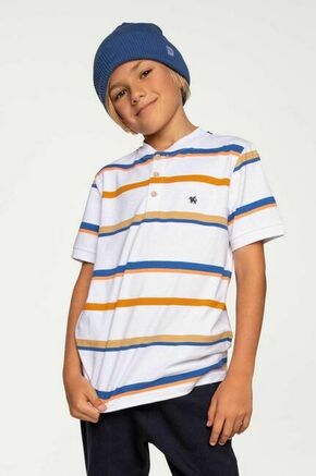 Otroška kratka majica Coccodrillo - modra. Kratka majica iz kolekcije Coccodrillo. Model izdelan iz tanke