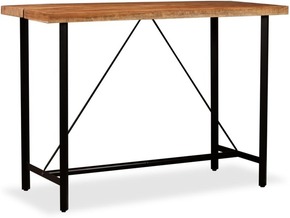 VIDAXL Barska miza trden akacijev les 150x70x107 cm