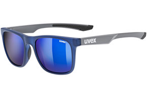 Sončna očala Uvex siva barva - črna. Sončna očala iz kolekcije Uvex. Model s mat stekli in okvirji iz plastike. Ima filter UV 400.
