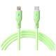 shumee Kabel USB tipa C / Lightning 1m AK-USB-73 30W silikonski zelen