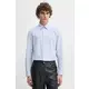 Srajca Marc O'Polo moška, 522723842358 - modra. Srajca iz kolekcije Marc O'Polo, izdelana iz vzorčaste tkanine. Model iz izjemno udobne tkanine z visoko vsebnostjo bombaža.