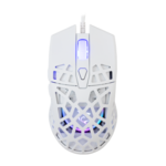 White Shark GM-5018 Caradoc gaming miška, optični, žičen, 7200 dpi, 20G, 1ms, 1000Hz, beli/črni