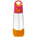 b.box otroška steklenica s slamico, 600 ml, roza/oranžna