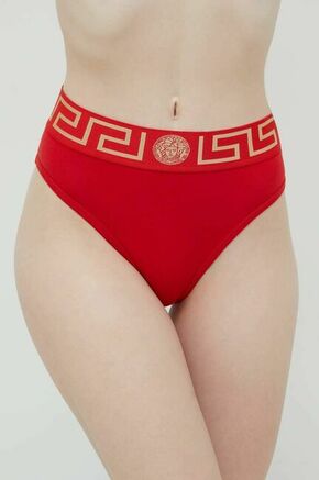 Spodnjice Versace rdeča barva - rdeča. Spodnjice iz kolekcije Versace. Model izdelan iz elastične pletenine.