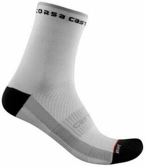 Castelli Rosso Corsa W 11 Sock White S/M Kolesarske nogavice