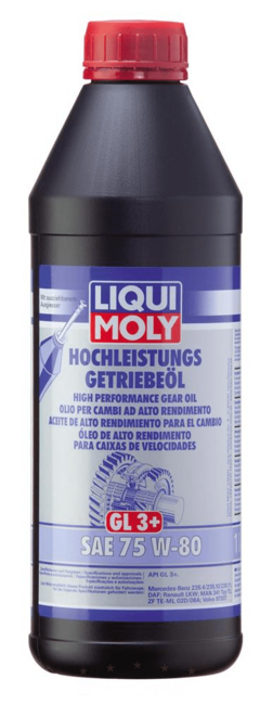 Liqui Moly olje za menjalnik Hochleistungs Getriebeol (GL3+) 75w80