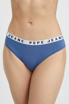 Spodnjice Pepe Jeans mornarsko modra barva - mornarsko modra. Spodnjice iz kolekcije Pepe Jeans. Model izdelan iz elastične pletenine.