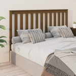 shumee Vzglavje postelje, medeno rjava, 166x6x101 cm, borov les