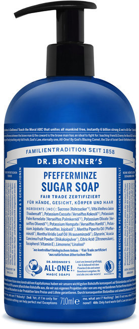 "Dr. Bronner's Sugar milo s poprovo meto - 710 ml"