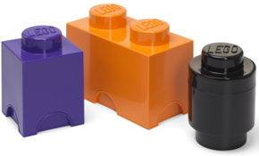 LEGO škatle za shranjevanje Multi-Pack 3 kosi - vijolična