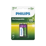 Philips polnilna baterija, 9V, 170mAh