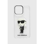 Etui za telefon Karl Lagerfeld iPhone 14 Pro Max 6,7'' prozorna barva - transparentna. Etui za IPhone iz kolekcije Karl Lagerfeld. Model izdelan iz plastike.