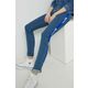 Kavbojke Karl Lagerfeld Jeans ženski - modra. Kavbojke iz kolekcije Karl Lagerfeld Jeans v stilu skinny s visokim pasom. Model izdelan iz elastičnega denima.