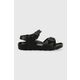 Otroški sandali Birkenstock črna barva - črna. Otroški Sandali iz kolekcije Birkenstock. Model izdelan iz sintetičnega materiala.