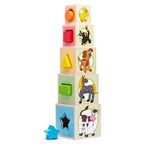 Lesnat stolp z 5 kockami Živali