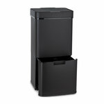 Klarstein Royal Trash Matte Black, koš za odpadke s senzorjem, 72 l, nerjaveče jeklo, matna črna