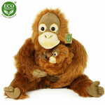WEBHIDDENBRAND Plišasti orangutan z dojenčkom 28 cm EKOLOŠKO PRIJAZNO