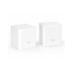 Tenda MW3(2 pack) router, Wi-Fi 5 (802.11ac), 1x/90x, 100Mbps/1200Mbps/1Gbps/300Mbps