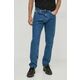 Kavbojke Calvin Klein Jeans moški - modra. Kavbojke iz kolekcije Calvin Klein Jeans authentic straight kroja, z visokim pasom. Model izdelan iz enobarvnega denima.