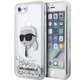 Ovitek Karl Lagerfeld iPhone 7 / 8 / SE 2020 / 2022 silver hardcase Glitter Karl Head (KLHCI8LNKHCH)