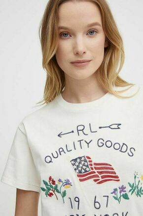 Bombažna kratka majica Polo Ralph Lauren ženska