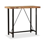 VIDAXL Barska miza iz trdnega predelanega lesa 120x60x107 cm