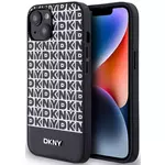 Ovitek DKNY PU Leather Repeat Pattern Bottom Stripe MagSafe Case for iPhone 14 Black (DKHMP14SPSOSPK)