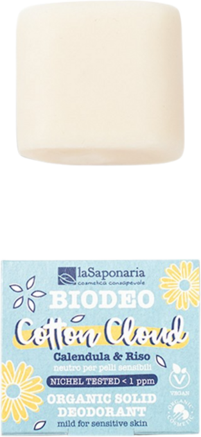 "La Saponaria BIODEO Cotton Cloud deodorant v trdem stanju - 40 ml"