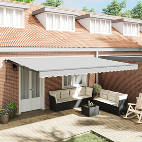 Vidaxl Električna tende Antracit 5 x 3 m Aluminij & Poliester