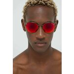Sončna očala Armani Exchange moški, rjava barva - rjava. Sončna očala iz kolekcije Armani Exchange. Model s enobarvnimi stekli in okvirji iz kovine. Ima filter UV 400.