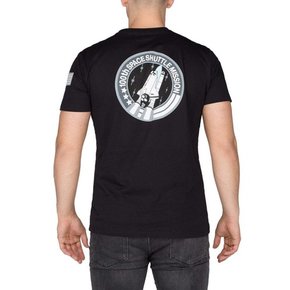 Bombažna kratka majica Alpha Industries črna barva - črna. Lahkotna kratka majica iz kolekcije Alpha Industries