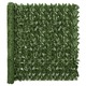 vidaXL Balkonsko platno s temno zelenim listjem 400x150 cm