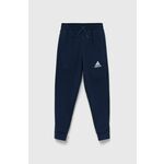 Otroške hlače adidas Performance mornarsko modra barva - mornarsko modra. Otroško Hlače iz kolekcije adidas Performance. Model izdelan iz enobarvne pletenine.
