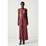 Bardot drapirana obleka INES roza 60460DB