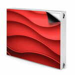 tulup.si Pokrov radiatorja Rdeča abstrakcija 80x60 cm