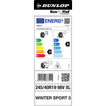 Dunlop zimske gume 245/40R19 98V XL FR RFT Winter Sport 5 m+s